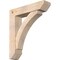 Ekena Millwork Thorton Slat Smooth Bracket w/ Offset Brace, Douglas Fir, 7 1/2"W x 32"D x 36"H BKT0806X32X36THR06SDF - alternate 1